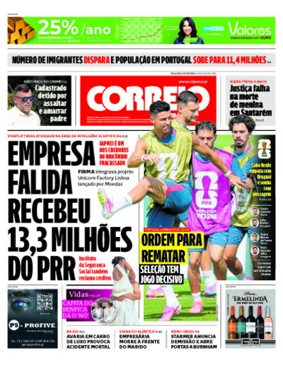 Capa do jornal