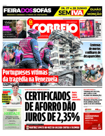 Capa do jornal