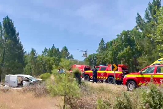 Três feridos em colisão na ER244 em Ponte de Sor. Helicóptero acionado