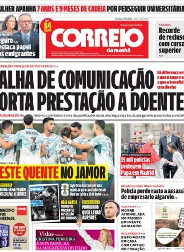 Capa do jornal