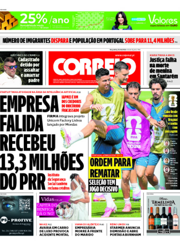 Capa do jornal