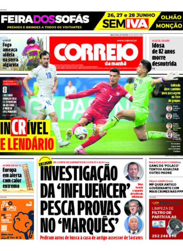 Capa do jornal