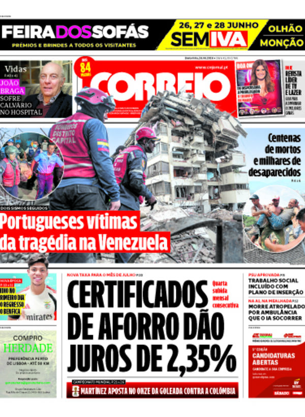 Capa do jornal