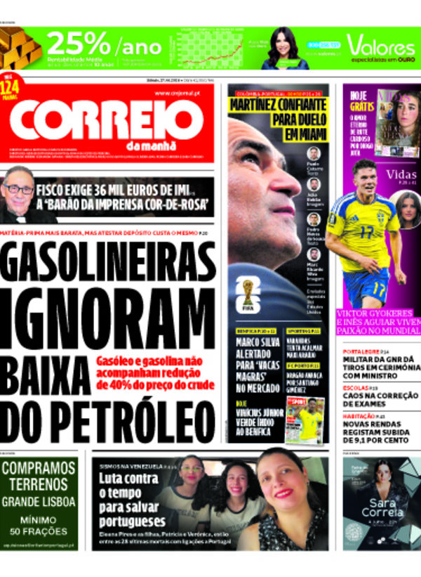 Capa do jornal