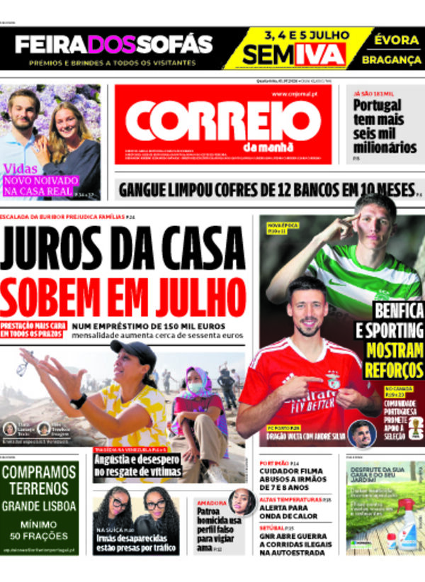 Capa do jornal