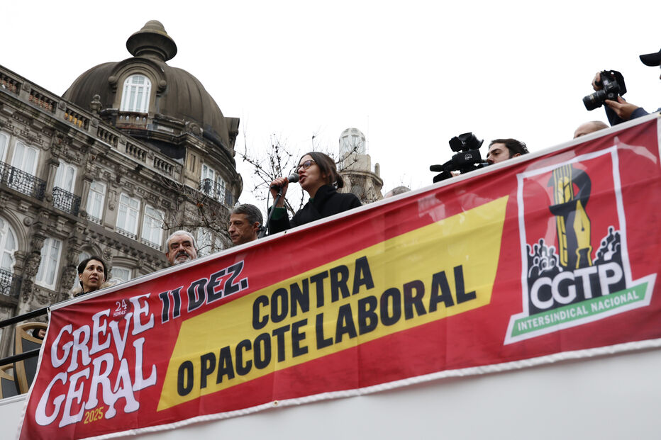 A greve geral convocadao pela CGTP encontrou adesão em vários setores