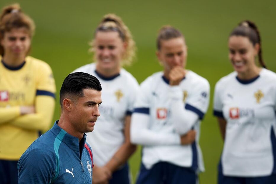 Segundo treino de Portugal com o apoio da seleção feminina