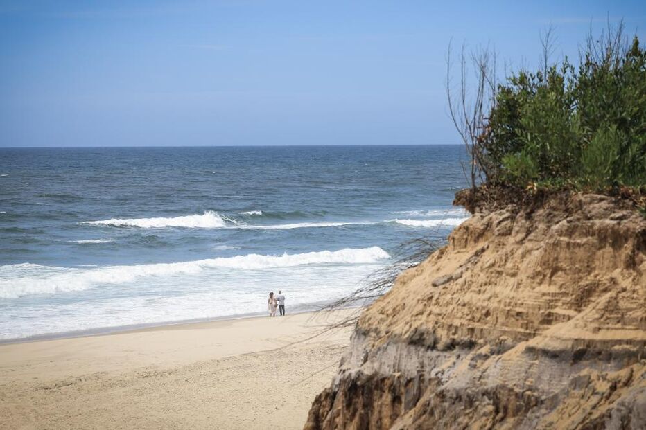 eposição de areias no trecho Ovar-Espinho, na praia de Maceda, em Ovar