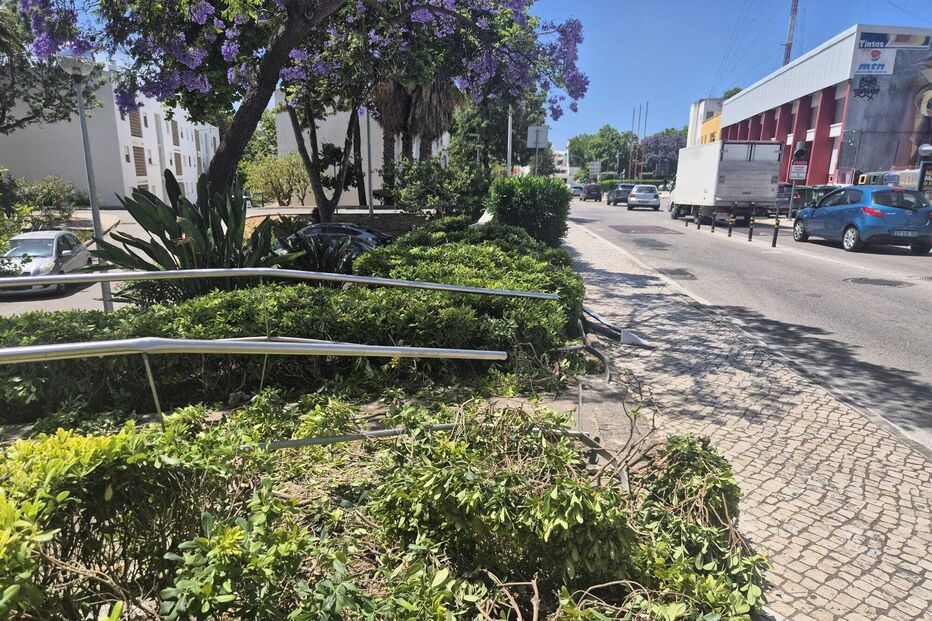 Local do atropelamento em Albufeira
