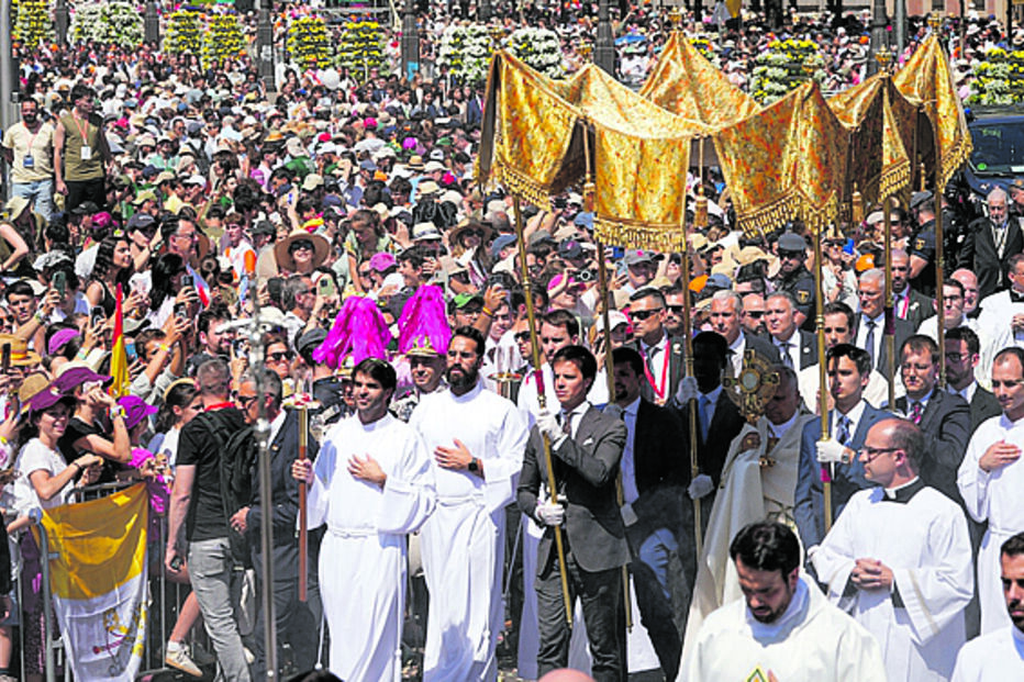 Recepção ao papa Leão XIV em Madrid