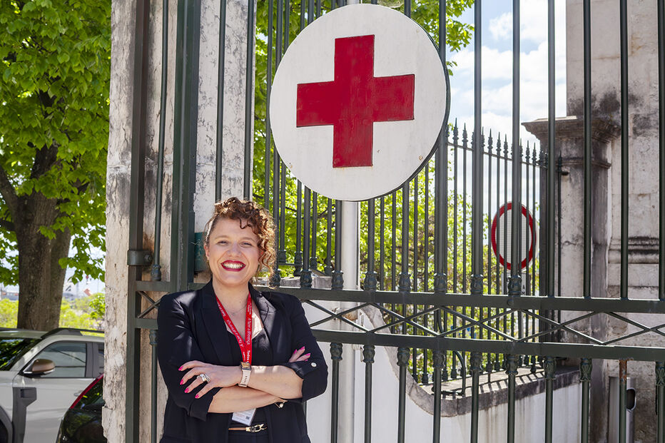 Daniela Esteves, coordenadora da Ação Social da Cruz Vermelha Portuguesa, no Porto