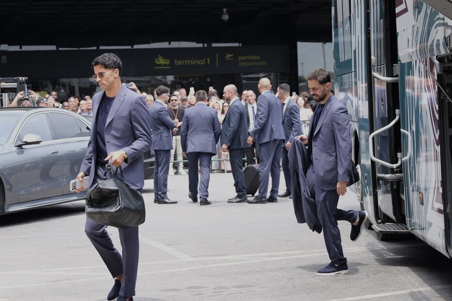 Partida da Seleção Nacional A para os Estados Unidos, do Aeroporto Humberto Delgado, na Portela, em Lisboa