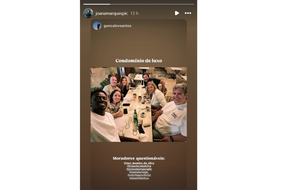 Joana Marques, Éder, Daniel Leitão, Gonçalo Santos e Inês Mendes Silva