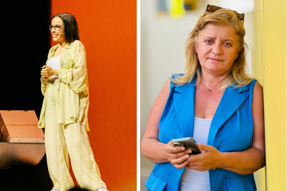Joana Marques e jornalista Tânia Laranjo 