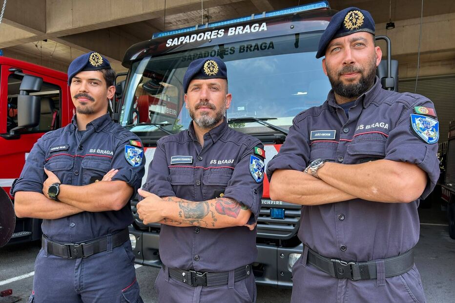Operacionais dos Sapadores de Braga prestam socorro à pequena Eva