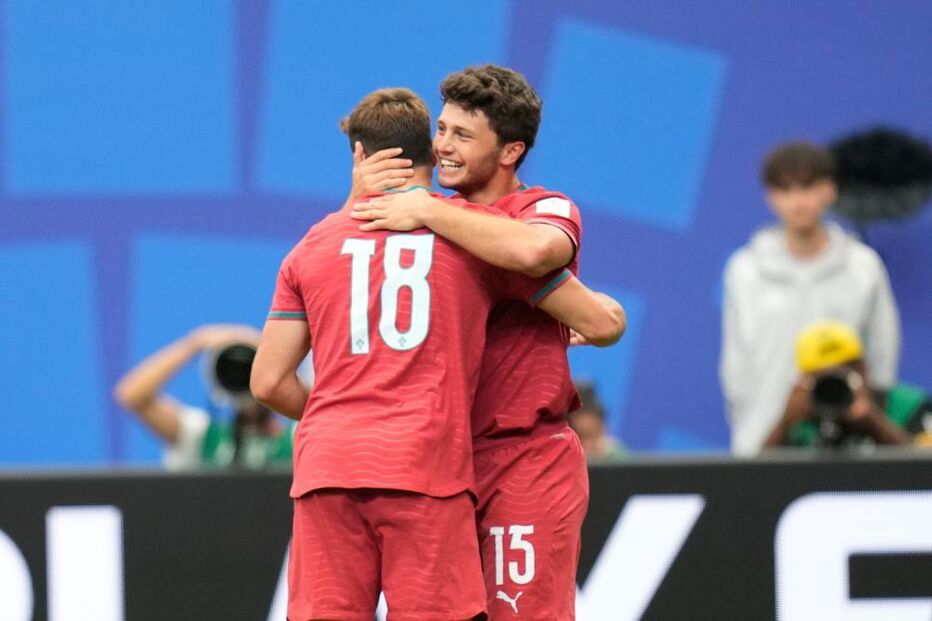 João Neves festeja golo no Portugal - RD Congo no Mundial2026