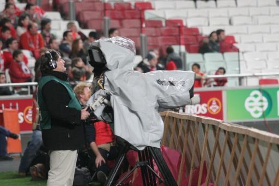 Câmara utilizada na transmissão de um jogo
