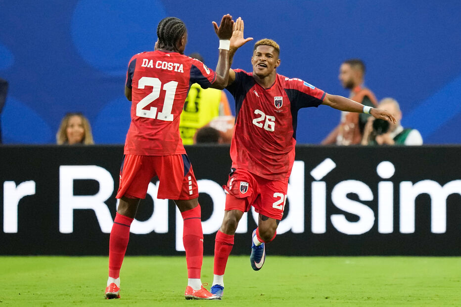 Cabo Verde celebra golo frente ao Uruguai