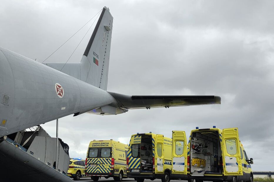 Força Aérea realiza missão inédita ao transportar seis doentes num só voo nos Açores