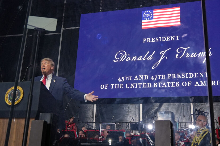 Donald Trump discursa na abertura das celebrações do 250.º aniversário dos Estados Unidos
