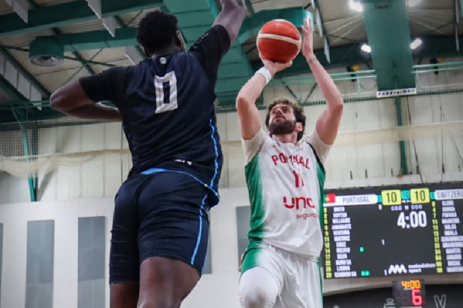 Portugal perdeu esta sexta-feira com a Suíça em 'ensaio' para a qualificação para Mundial de basquetebol