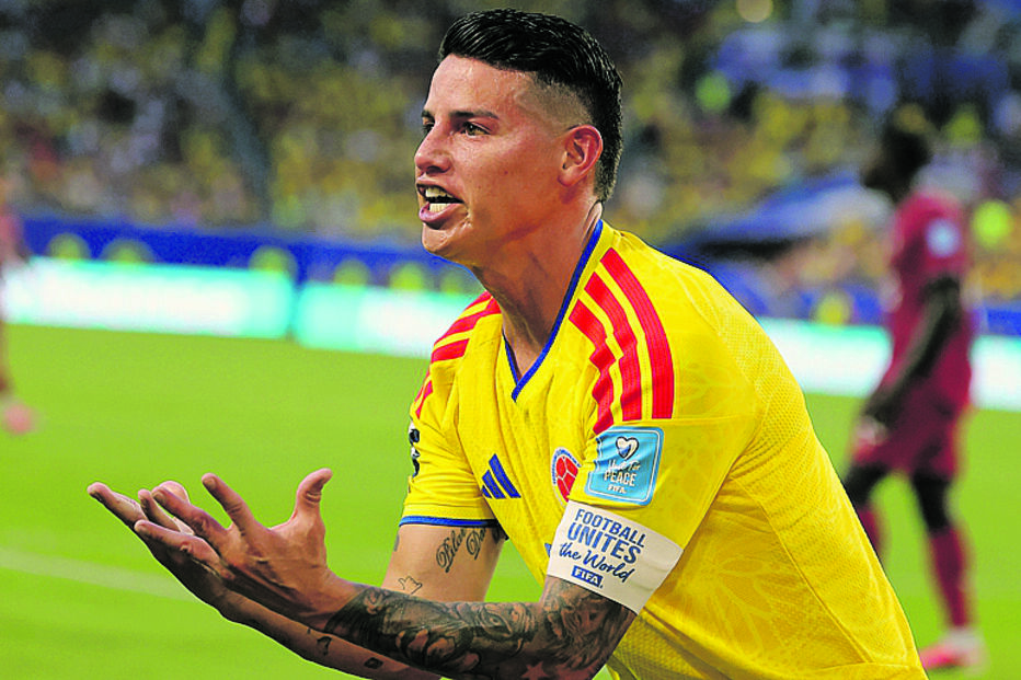 James Rodríguez está a representar a Colômbia no Mundial 