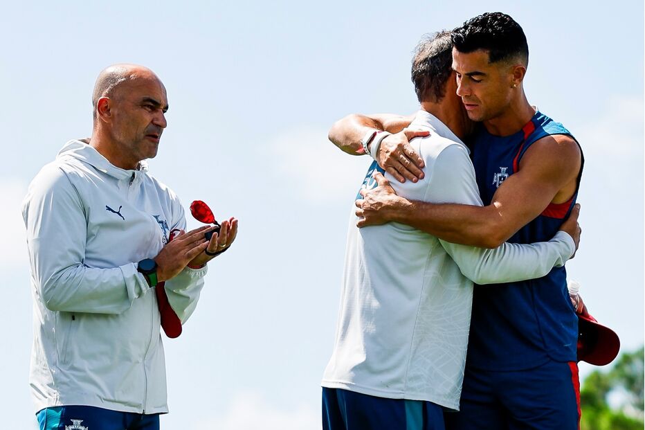 Ricardo Carvalho, Roberto Martínez e Cristiano Ronaldo