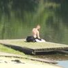 <![CDATA[ Banhistas refrescam-se à beira rio em Mirandela devido às temperaturas altas ]]>
