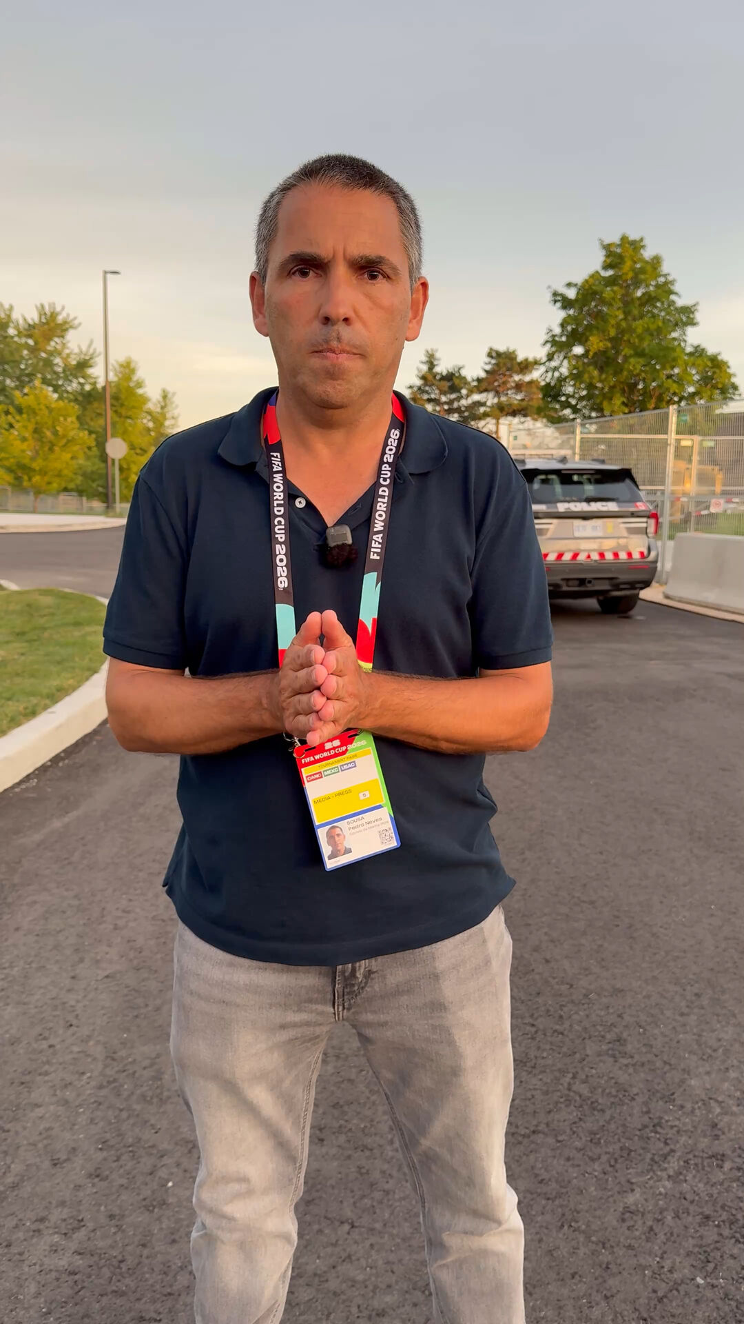 Pedro Neves de Sousa explica que previsão de tempestade para jogo frente à Croácia pode implicar interrupções na partida