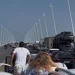 Acidente na Ponte Vasco da Gama faz pelo menos seis feridos. Trânsito está cortado