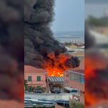 Incêndio deflagra em zona industrial em Camarate