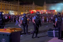 Confrontos entre adeptos do Brasil e da Noruega obriga à intervenção da PSP na Praça do Comércio em Lisboa