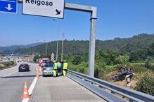 Jovem de 23 anos morre em despiste de carro na A25 em Oliveira de Frades