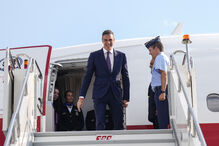 O primeiro-ministro espanhol, Pedro Sánchez, chega à cimeira da NATO em Ancara, na Turquia, na terça-feira, 7 de julho de 2026