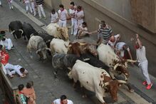 Corrida de touros das fetas de San Fermín, Espanha
