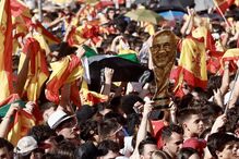 Mais de um milhão de pessoas nas ruas de Madrid saúdam campeã Espanha