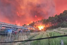 Incêndio no sul de França