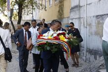Lena Horta e outros presentes em cerimónia de homenagem