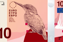 Euro com novo design apresenta o martim-pescador Alcedo atthis