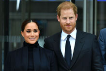 O Príncipe Harry e Meghan Markle participam num evento em Nova Iorque
