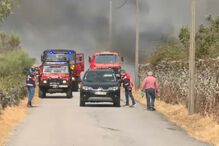 Chamas obrigam a interromper linha ferroviária da Beira Baixa