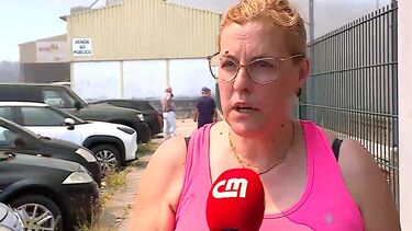 "Parece que meteram gasolina" diz moradora da zona que acorreu ao local assim que viu o fogo junto à estação de comboio