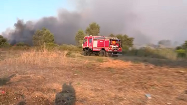 Incêndio deflagra em Vale do Cobro em Setúbal. Casas foram evacuadas