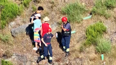 Bombeiros resgatam três adolescentes e um adulto perdidos nas Fisgas de Ermelo
