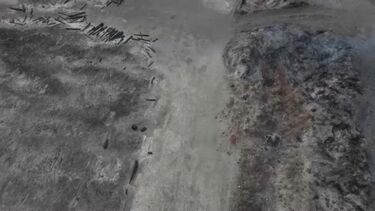 O rasto de destruição deixado pelo incêndio de Vouzela