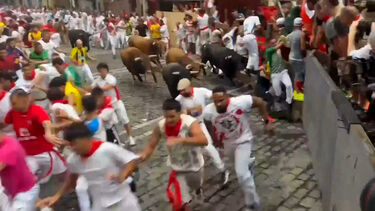 Nove feridos na quarta corrida de touros de San Fermín