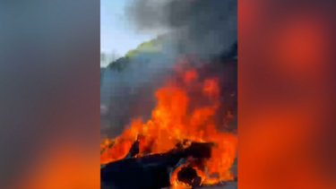 Carro em chamas condiciona trânsito na A5 no sentido Lisboa-Cascais