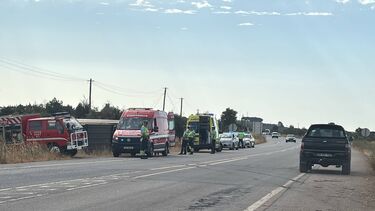 Camião despista-se na EN4 em Estremoz