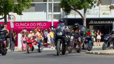 Milhares de motos invadem Faro num desfile que encerra a 44.ª Concentração Internacional de Motos em Faro