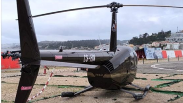 Falha na embraiagem quase despenha helicóptero no Tejo